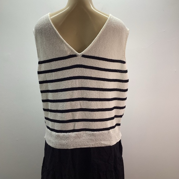 Occasions Size 3X Striped Black and White Sleeveless Maxi Dress. New With Tags. - Picture 7 of 12